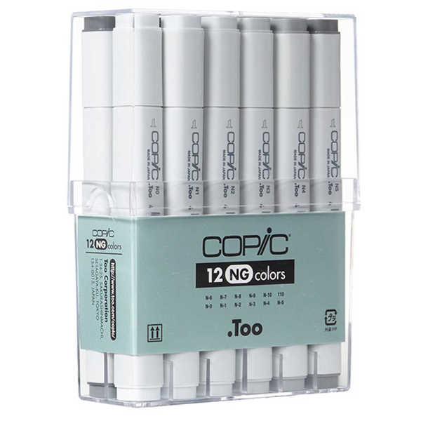 Picture of Copic Classic Set 12 Neutral Grey