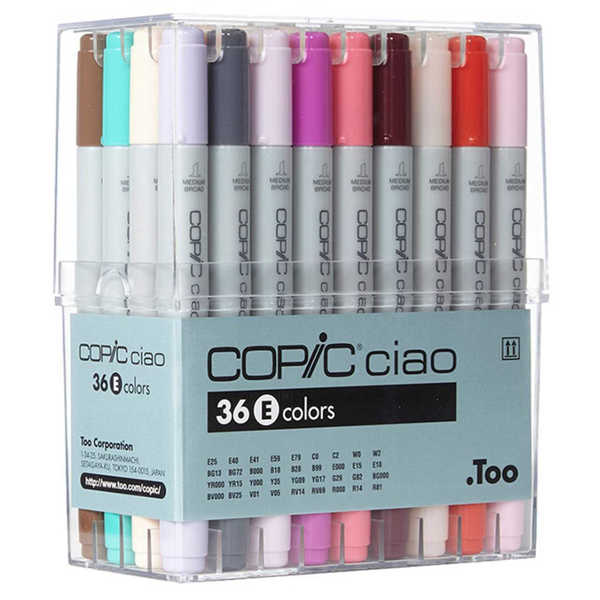 Picture of Copic Ciao Set 36E Assorted Colours