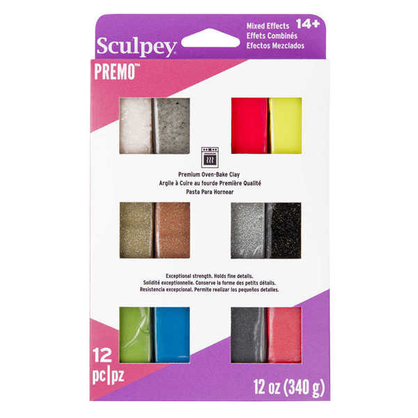 Picture of Sculpey Premo 12pk Sampler Set Effects Colours