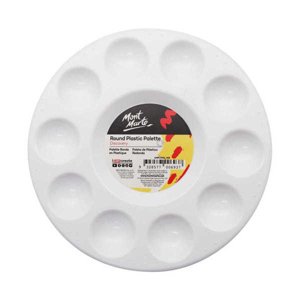 Picture of Mont Marte Round Plastic Palette 17cm