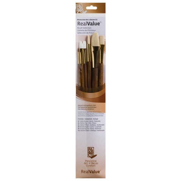 Picture of Princeton Real Value Brush Set Brown 6pk