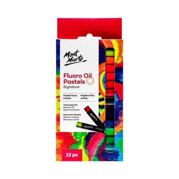 Picture of Mont Marte Fluoro Oil Pastels  12pk