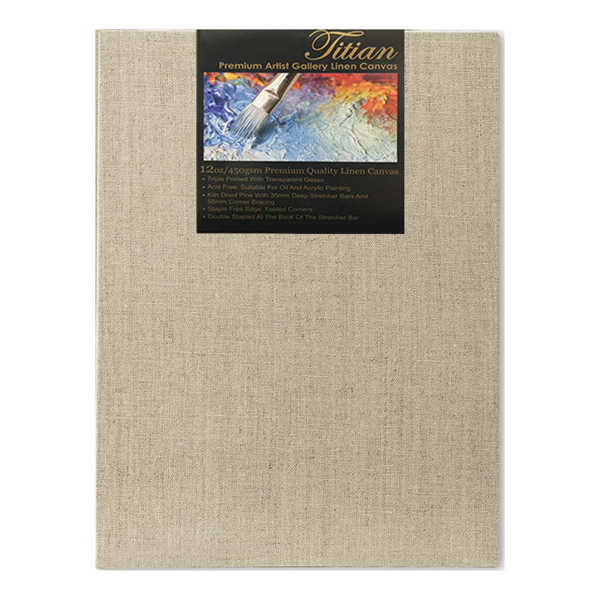 Picture of Titian Transparent Primed Linen 120X120cm