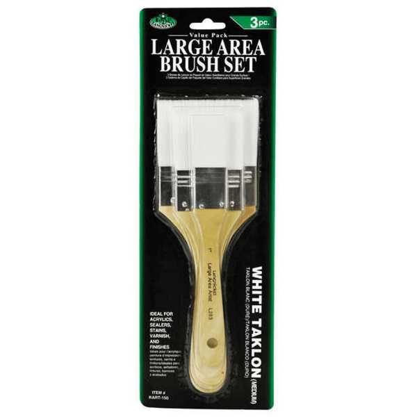 Picture of Royal & Langnickel White Taklon Brush Set 3pk