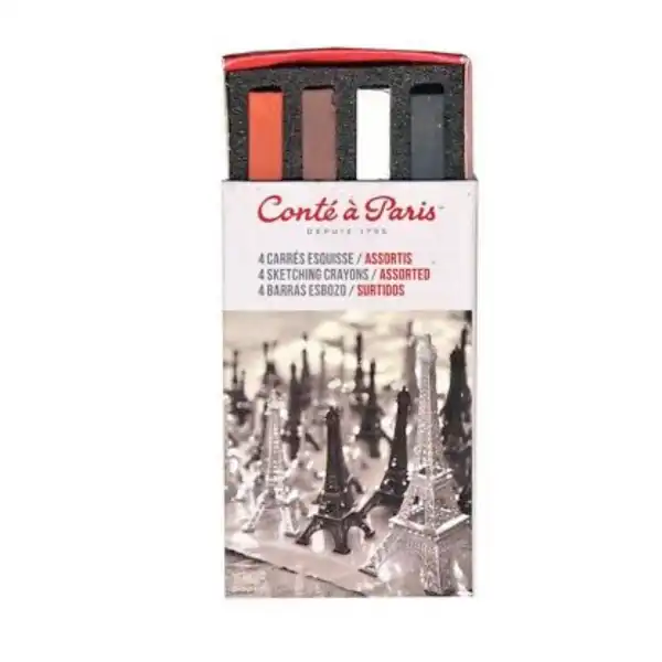 Picture of Conte Crayon Sketch Match Box of 4