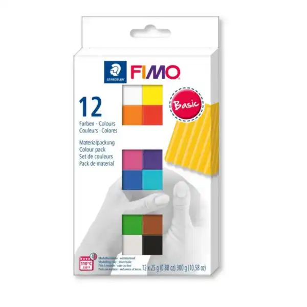 Picture of Fimo Soft Basic Colours 12 Pack