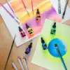 Picture of Mont Marte Fluro Acrylic Ink Set 6pk