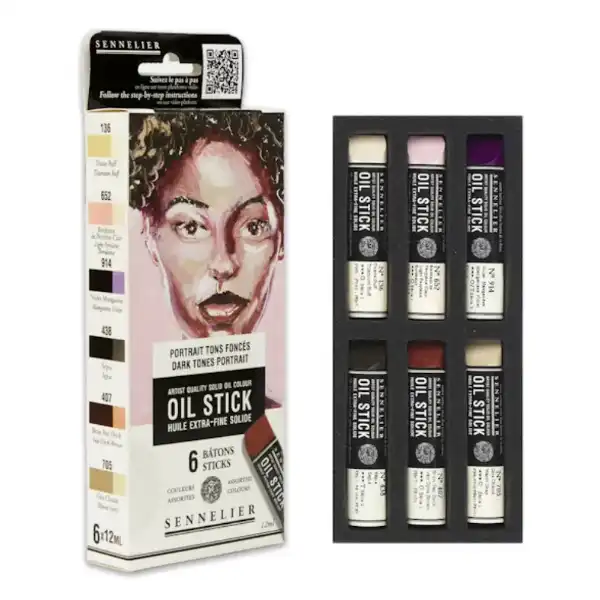 Picture of Sennelier Artist Oil Stick Mini Set - Dark Portrait 