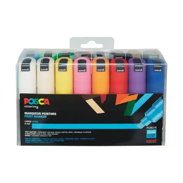 Picture of Uni Posca Pen PC-8K 16 Assorted Set