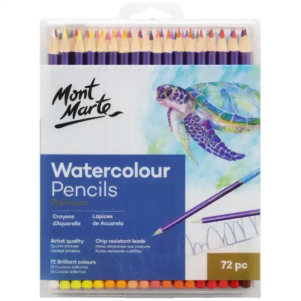 Picture of Mont Marte Premium Watercolour Pencils Set 72pk