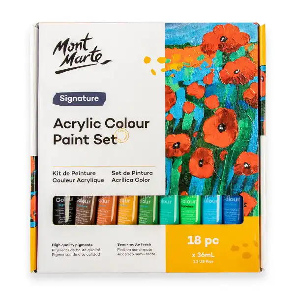 Picture of Mont Marte Studio Acrylic Paint Set 18pce