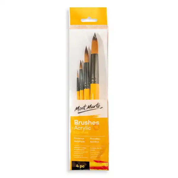 Picture of Mont Marte Gallery Series Brush Set 4Pk