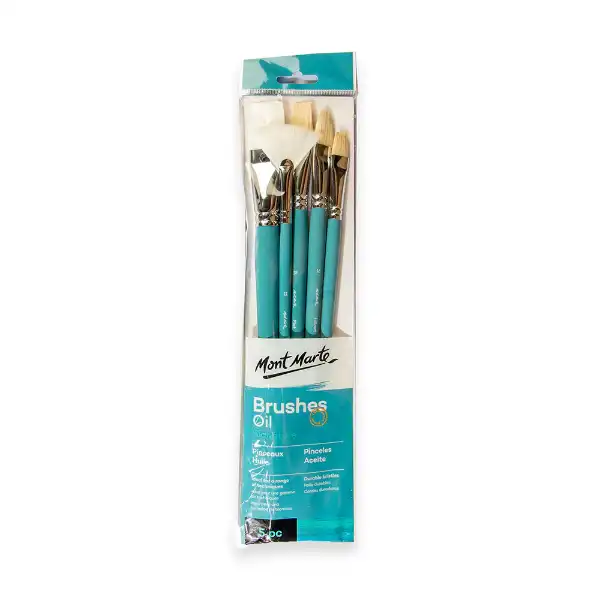 Picture of Mont Marte Gallery Brush Set Oil 5pk