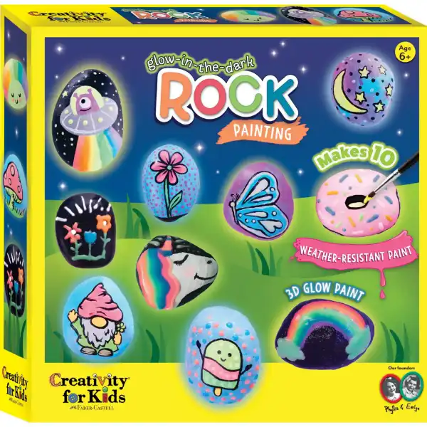 Picture of Faber Castell Glow in the Dark Rock Painting Kit